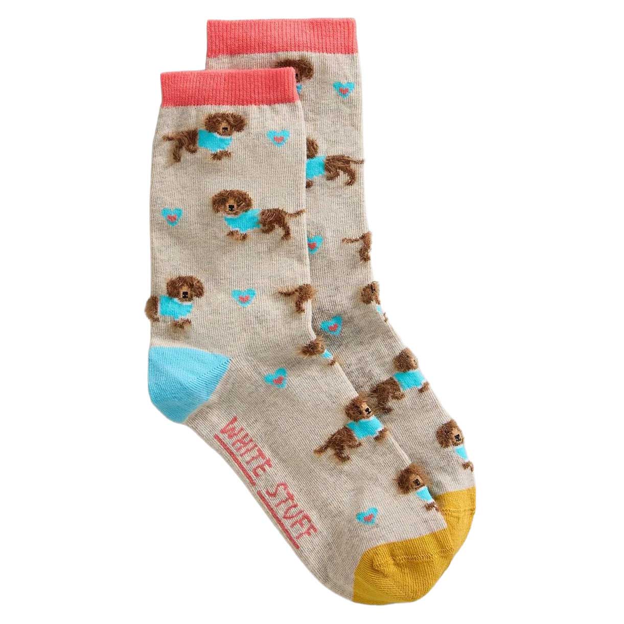 White Stuff Fluffy Sausage Ankle Sock